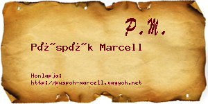 Püspök Marcell névjegykártya